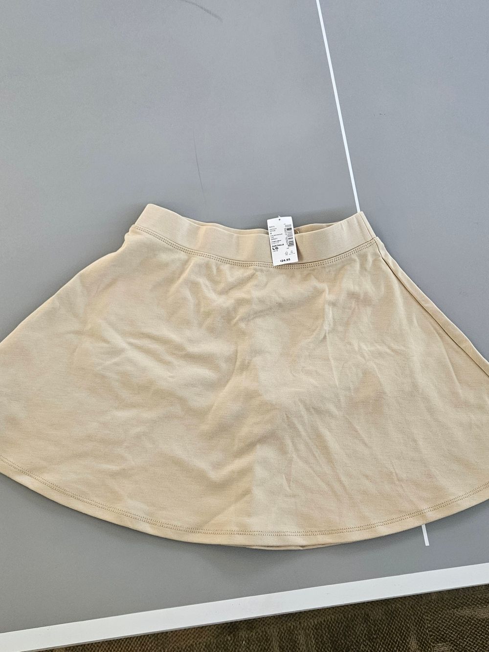 The Children's Place Light Cream Skort - Girls' Flared Design